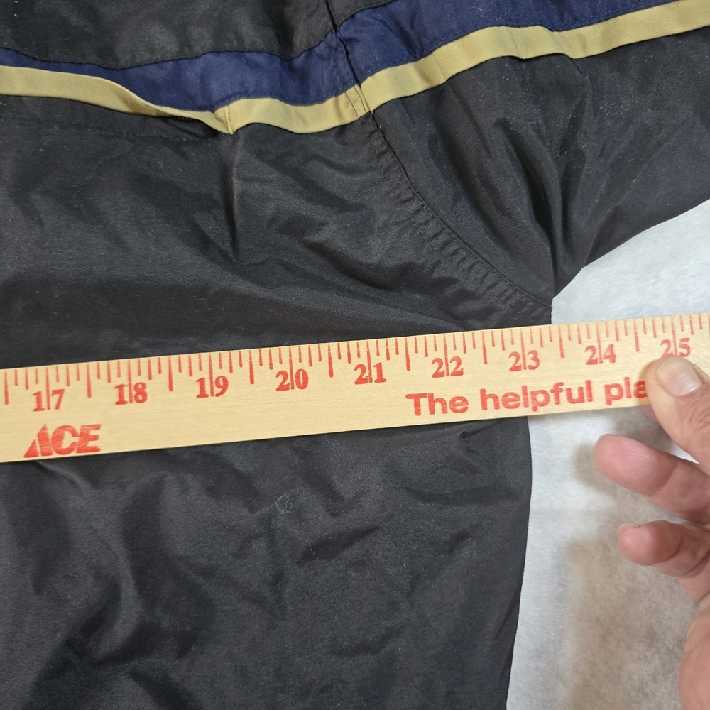 Vtg 90's Nike Navy Blue Windbreaker Track Suit Jacket Pants Silver Tag Stripe L - Picture 12 of 13